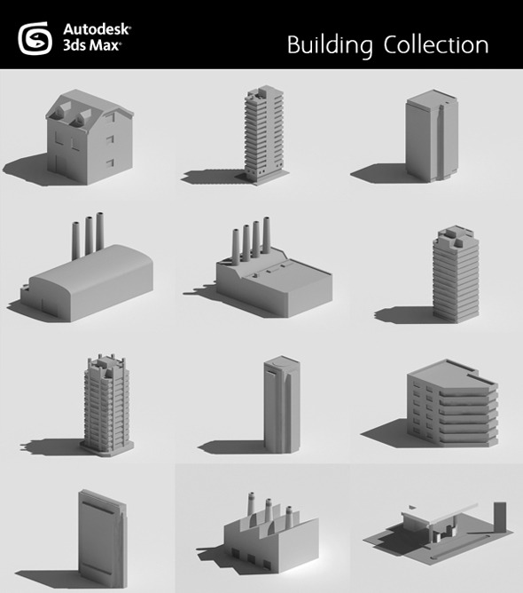 Buildings Collection - 3Docean 3772187