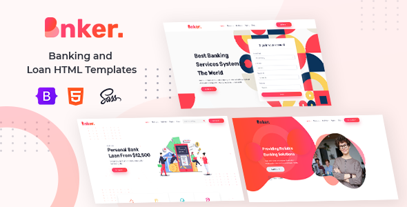 Bnker. - Banking and Loan HTML Templates + RTL