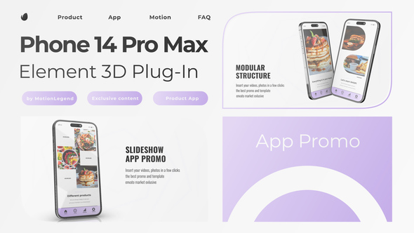 Mobile App Promo Product Promo template preview