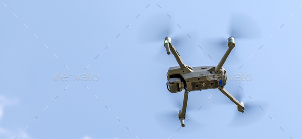 flying drone  - Stock Photo - Images