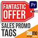 Sales Promo Tags Premiere Pro - VideoHive Item for Sale