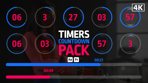 Timers Countdown Pack Infographics template preview