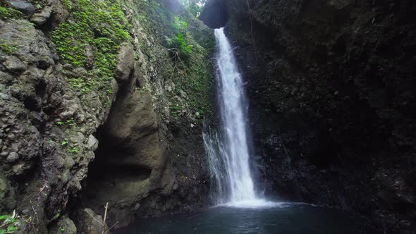 Beautiful Tropical Waterfall. Bali,Indonesia. alt