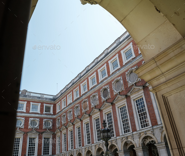 Palace Framed Within An Arch - Stock Photo - Images