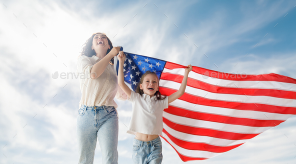 The USA celebrate 4th of July - Stock Photo - Images