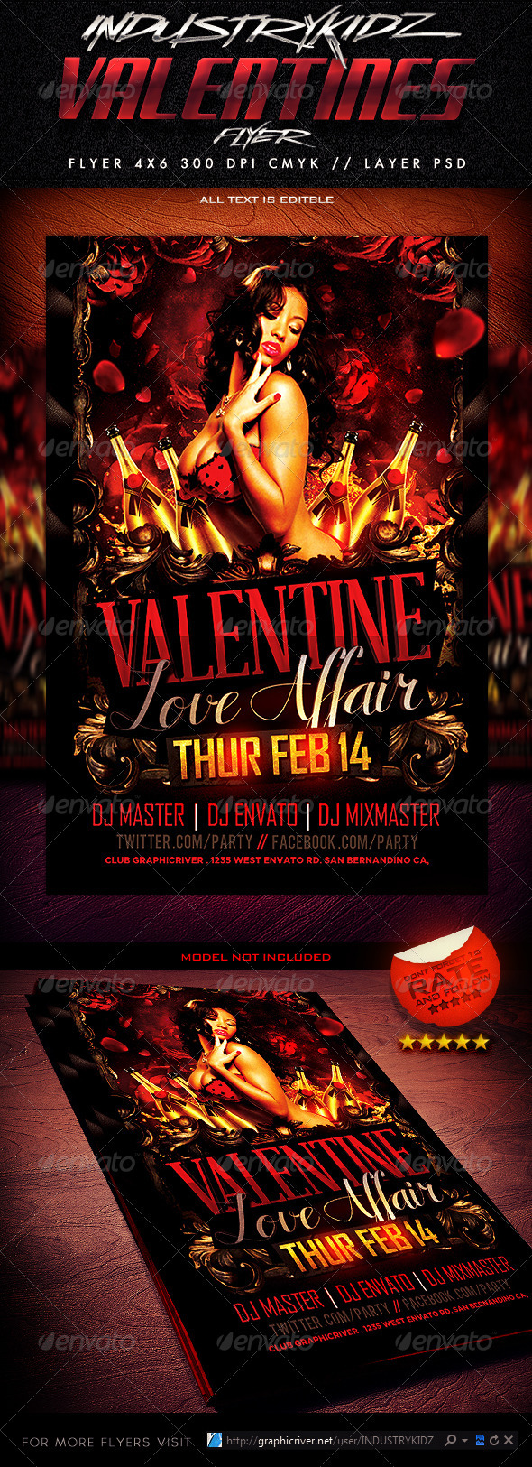 Valentine Affair Party Template - Clubs & Parties Events