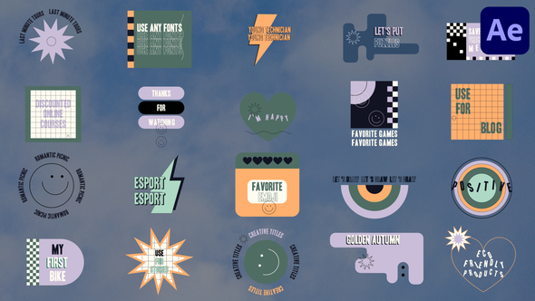 Modern Design Titles for After Effects Titles template preview