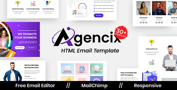 [DOWNLOAD]Agencix Agency - Multipurpose Responsive Email Template
