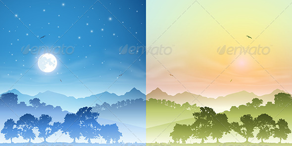 Day and Night Landscapes - Landscapes Nature