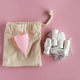 Tampons and menstrual cup on pink background. - PhotoDune Item for Sale