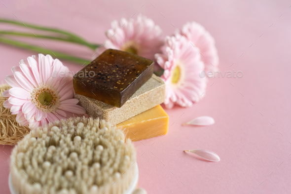 Anti-cellulite cosmetic products. Natural body scrub, peeling, spa products, beauty concept - Stock Photo - Images