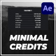 Minimal Credits - VideoHive Item for Sale
