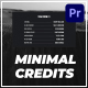 Minimal Credits for Premiere Pro - VideoHive Item for Sale