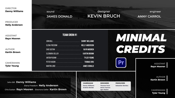 Minimal Credits for Premiere Pro