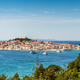 Aerial panoramic view with the town of Primosten in Croatia - PhotoDune Item for Sale