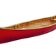 Red wooden canoe with cane seats isolated on a white background - PhotoDune Item for Sale