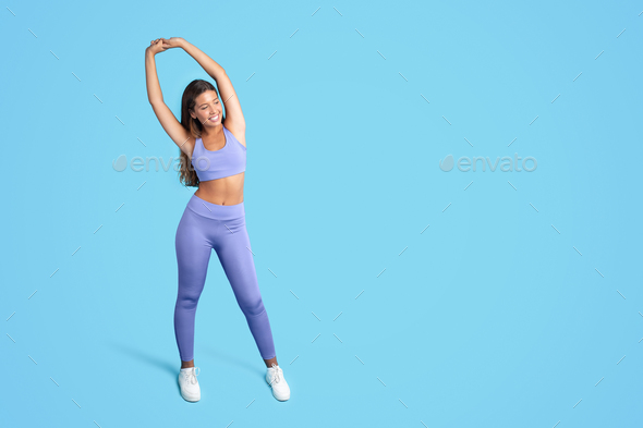 Arm Workout for Woman. Collection of Exercise for Slim Stock