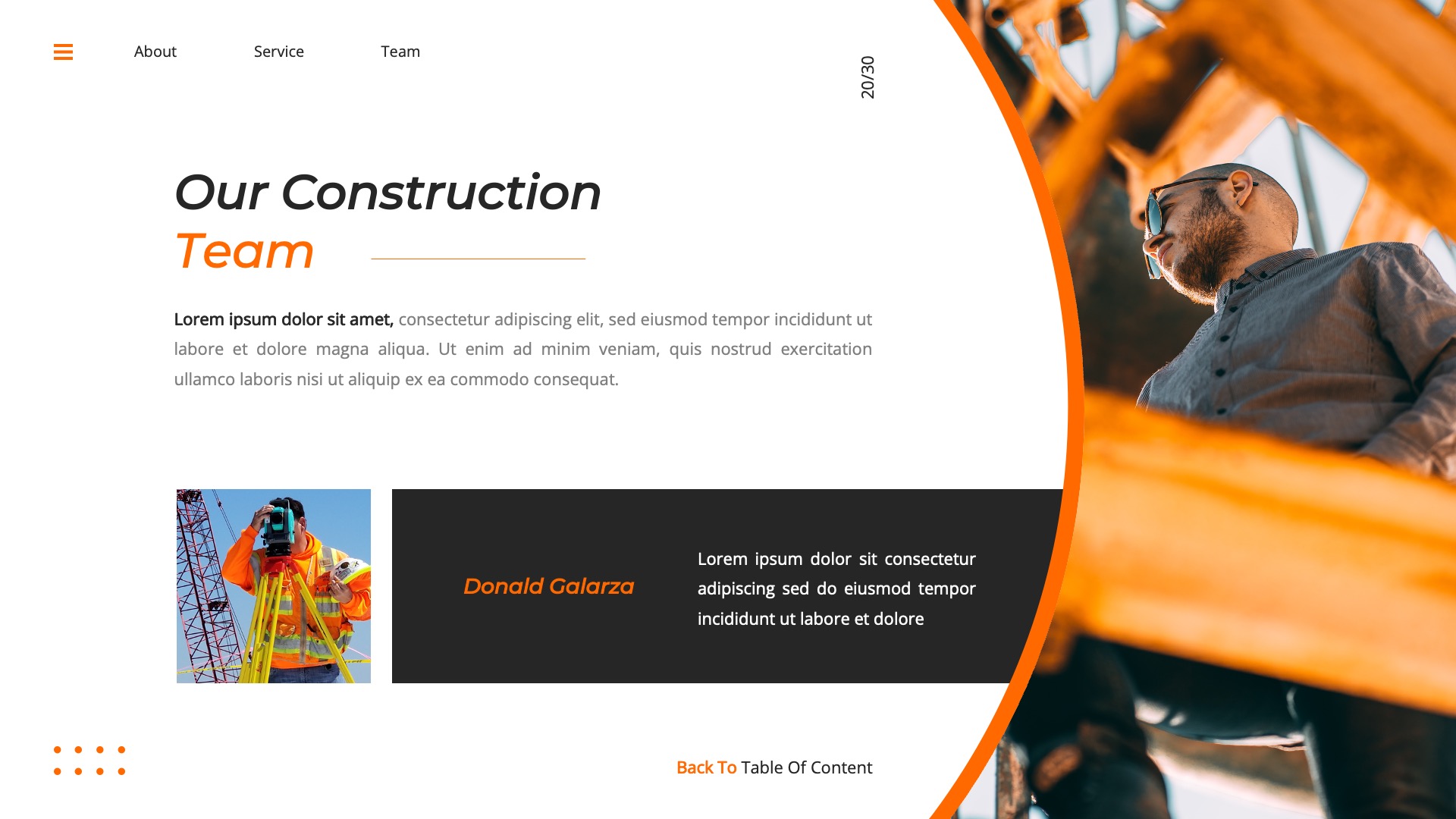 Constructer - Construction Google Slides Template, Presentation Templates