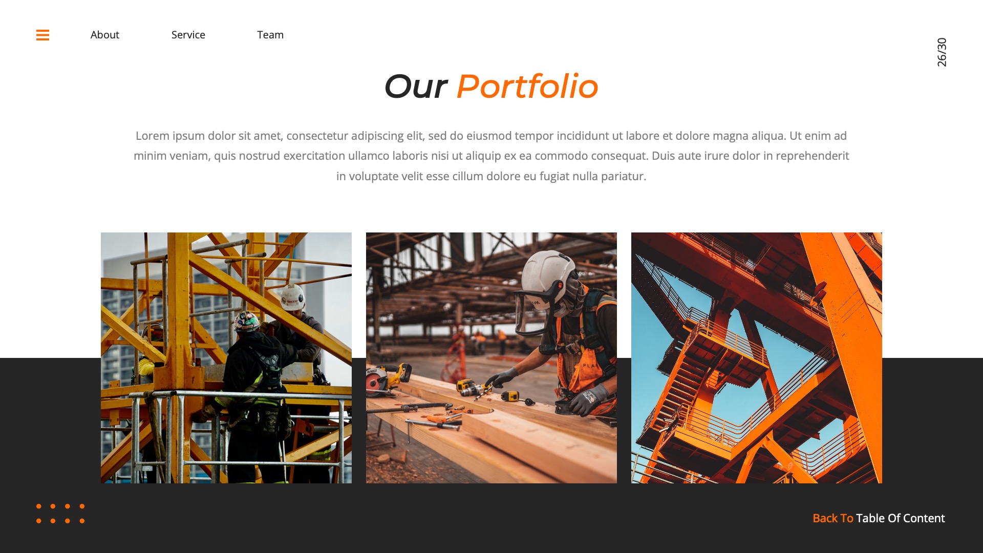 Constructer - Construction Google Slides Template, Presentation Templates