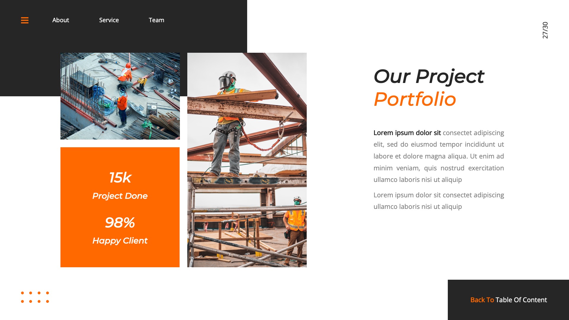 Constructer - Construction Google Slides Template, Presentation Templates