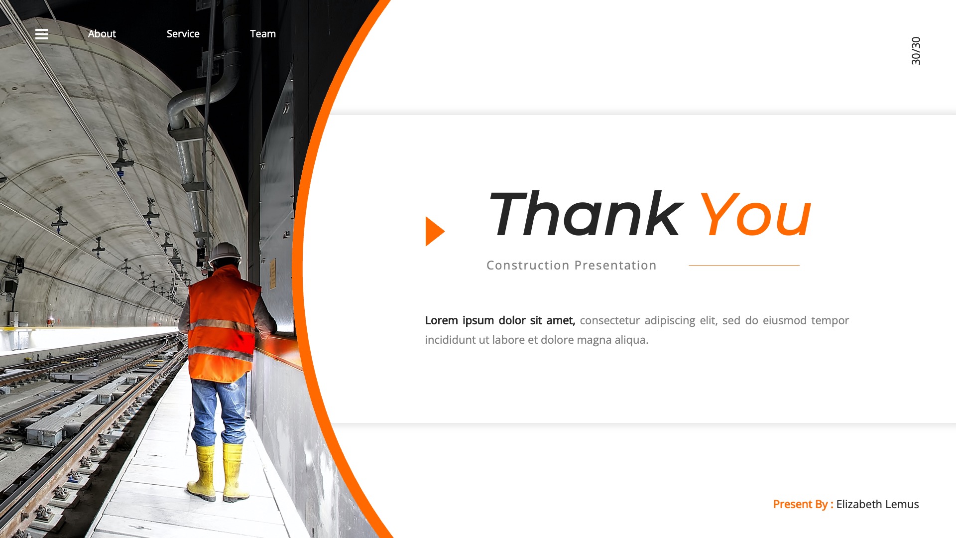 Constructer - Construction Google Slides Template, Presentation Templates