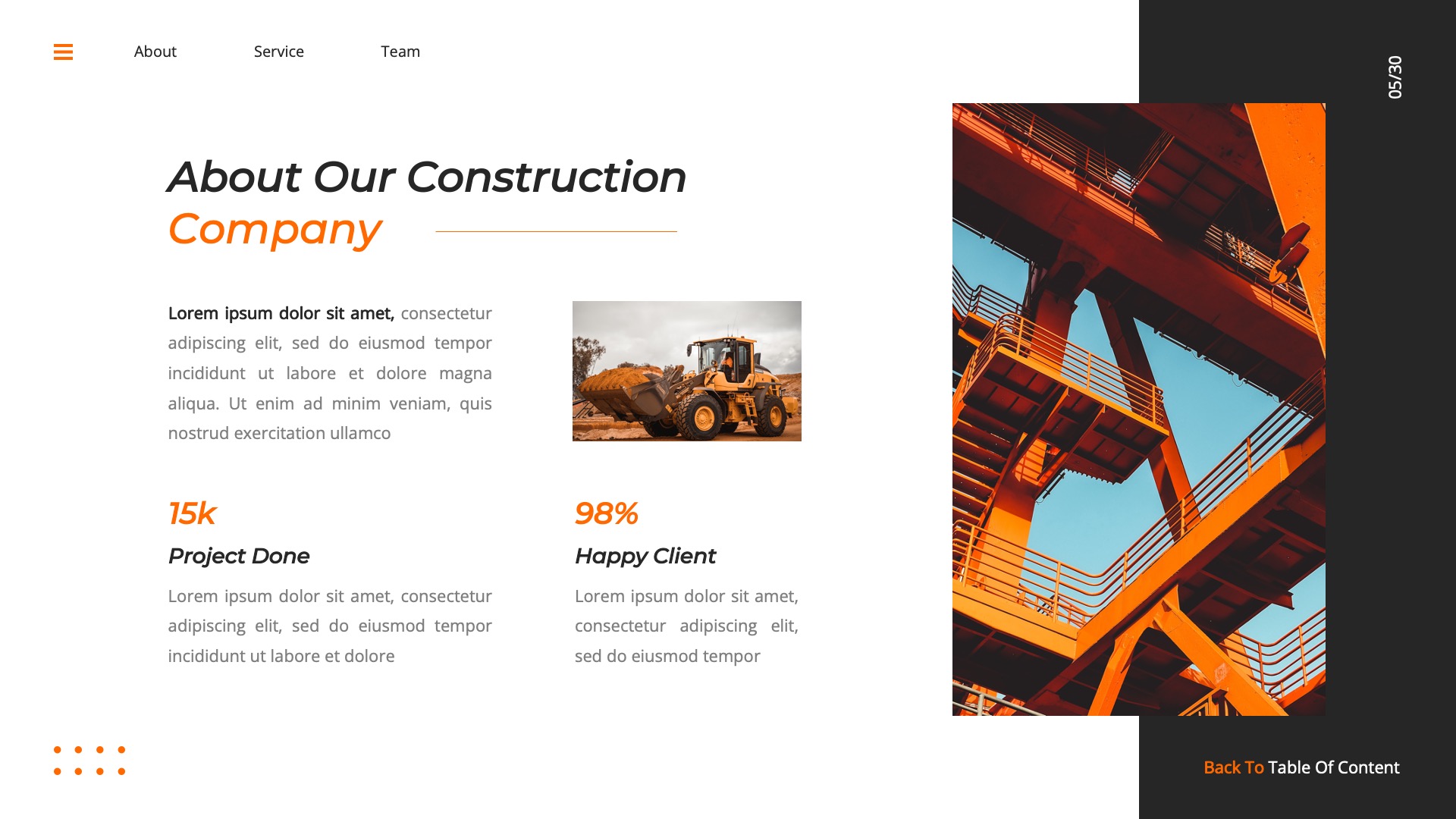 Constructer - Construction Google Slides Template, Presentation Templates