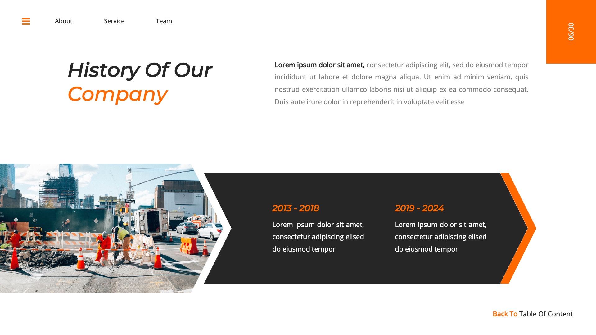 Constructer - Construction Google Slides Template, Presentation Templates