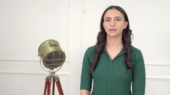 Indian woman talking alt