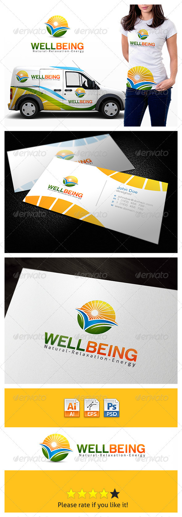 Wellbeing Relaxation Logo - Nature Logo Templates