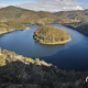 Melero meander mountain and river landscape in Caceres, Extremadura, Spain - PhotoDune Item for Sale