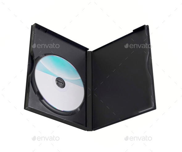 DvD Disk isolated on white background - Stock Photo - Images