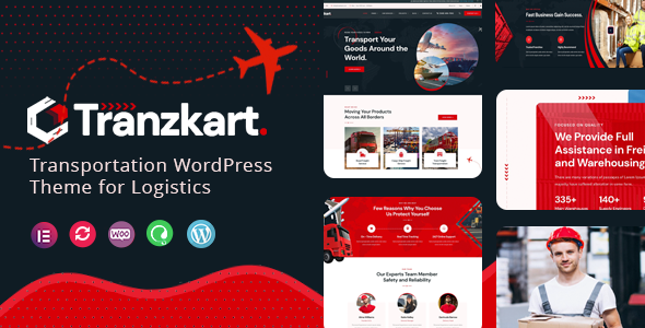 Tranzkart - Transportation WordPress Theme for Logistics