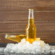 Bottles of cold and fresh beer with ice - PhotoDune Item for Sale
