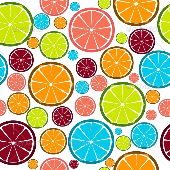 Fruit Design Seamless Pattern - Seasons Nature