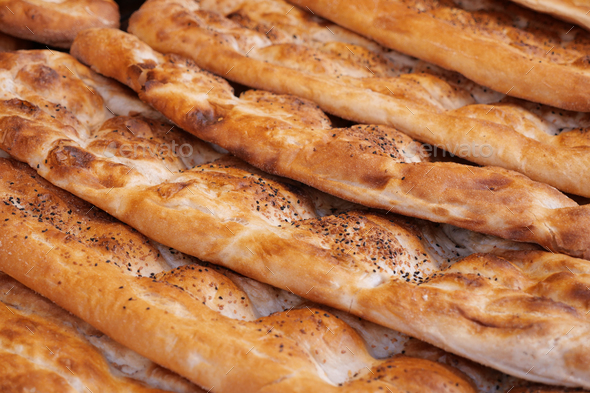  Ramadan Pide, Turkish popular bread, - Stock Photo - Images
