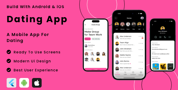 Dating App - Flutter Mobile App Template