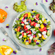 Tasty summer salad with edible flowers - PhotoDune Item for Sale