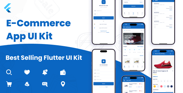 sspl flutter app ui kit for ecommerce preview