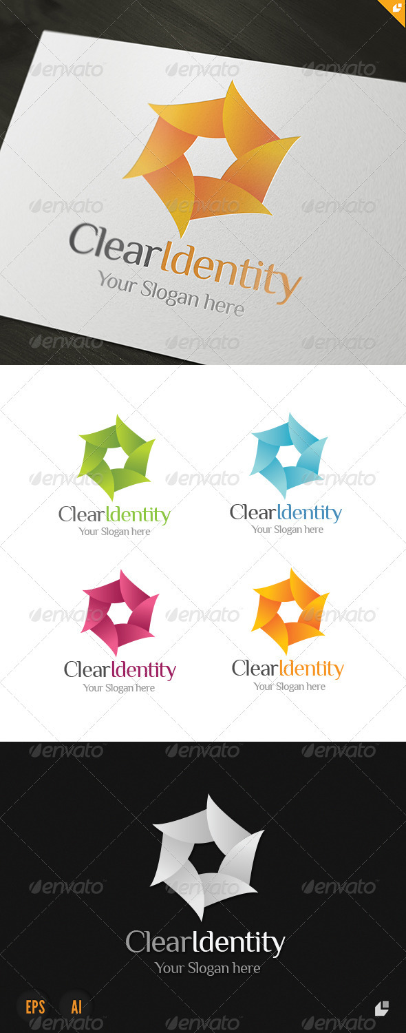 Clear Identity Logo - Vector Abstract