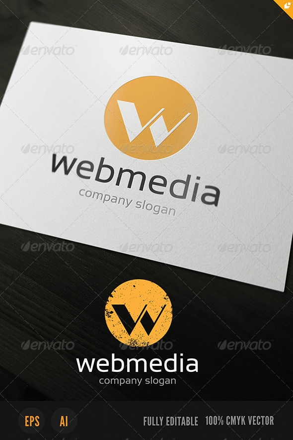 Web Media Logo - Letters Logo Templates