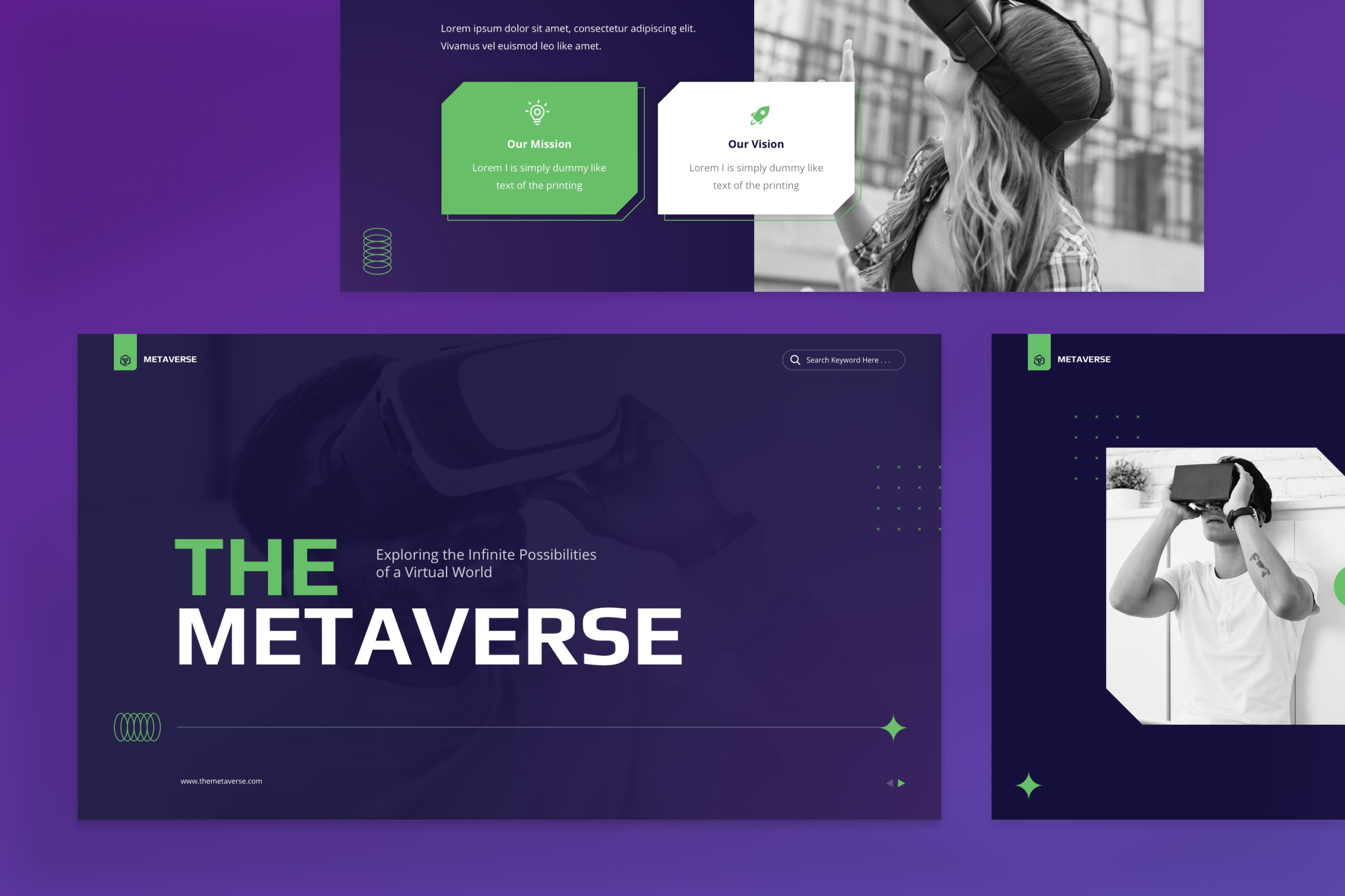 Metaverse & Virtual Reality Powerpoint, Presentation Templates ...