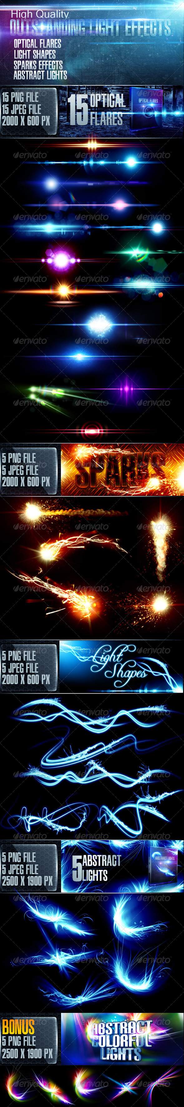 Light Effects - Flourishes / Swirls Decorative