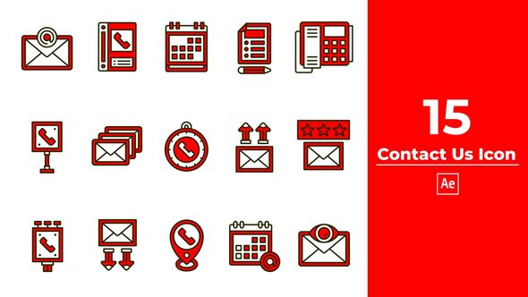 Contact Us Icon After Effect
