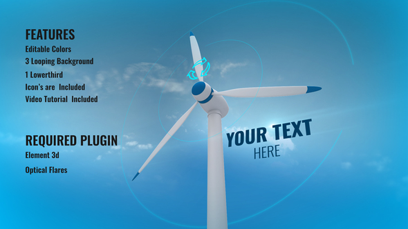 Clean Energy Opener and Background broadcast-packages template preview