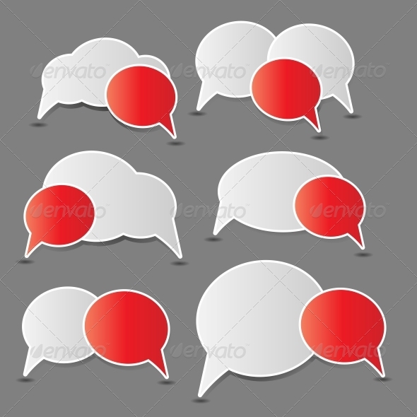 Speech Bubbles - Vector - Web Elements Vectors