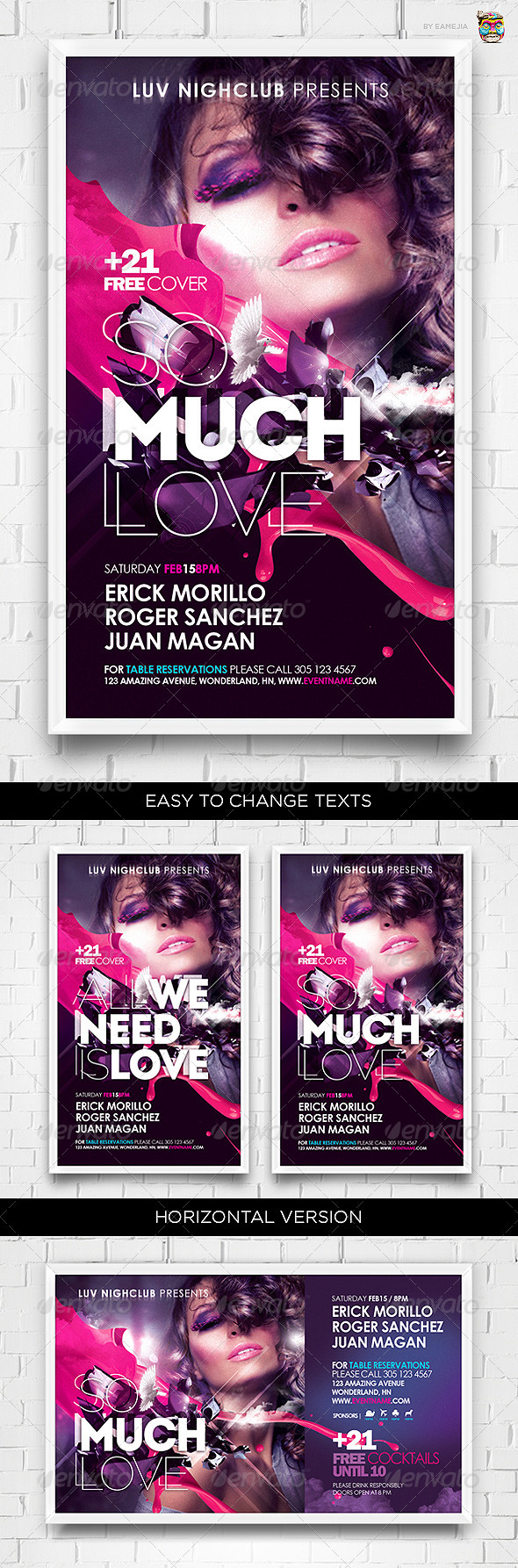 So Much Love Flyer Template - Clubs & Parties Events