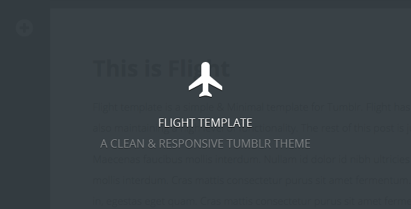 Flight - A Clean & Responsive Template