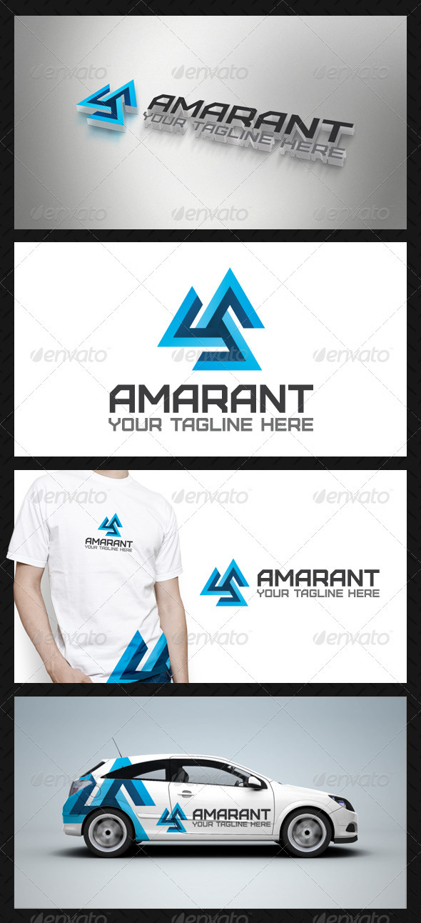 Amarant Tech Logo Template - Vector Abstract