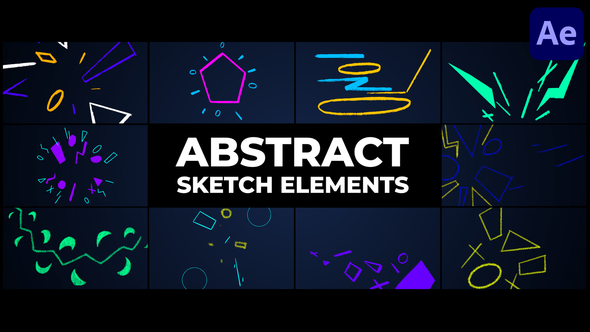 Abstract Sketch Elements | After Effects