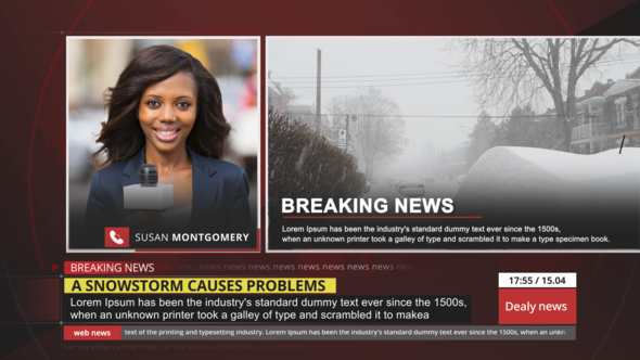 Breaking News Graphics - Mega Package 4K broadcast-packages template preview